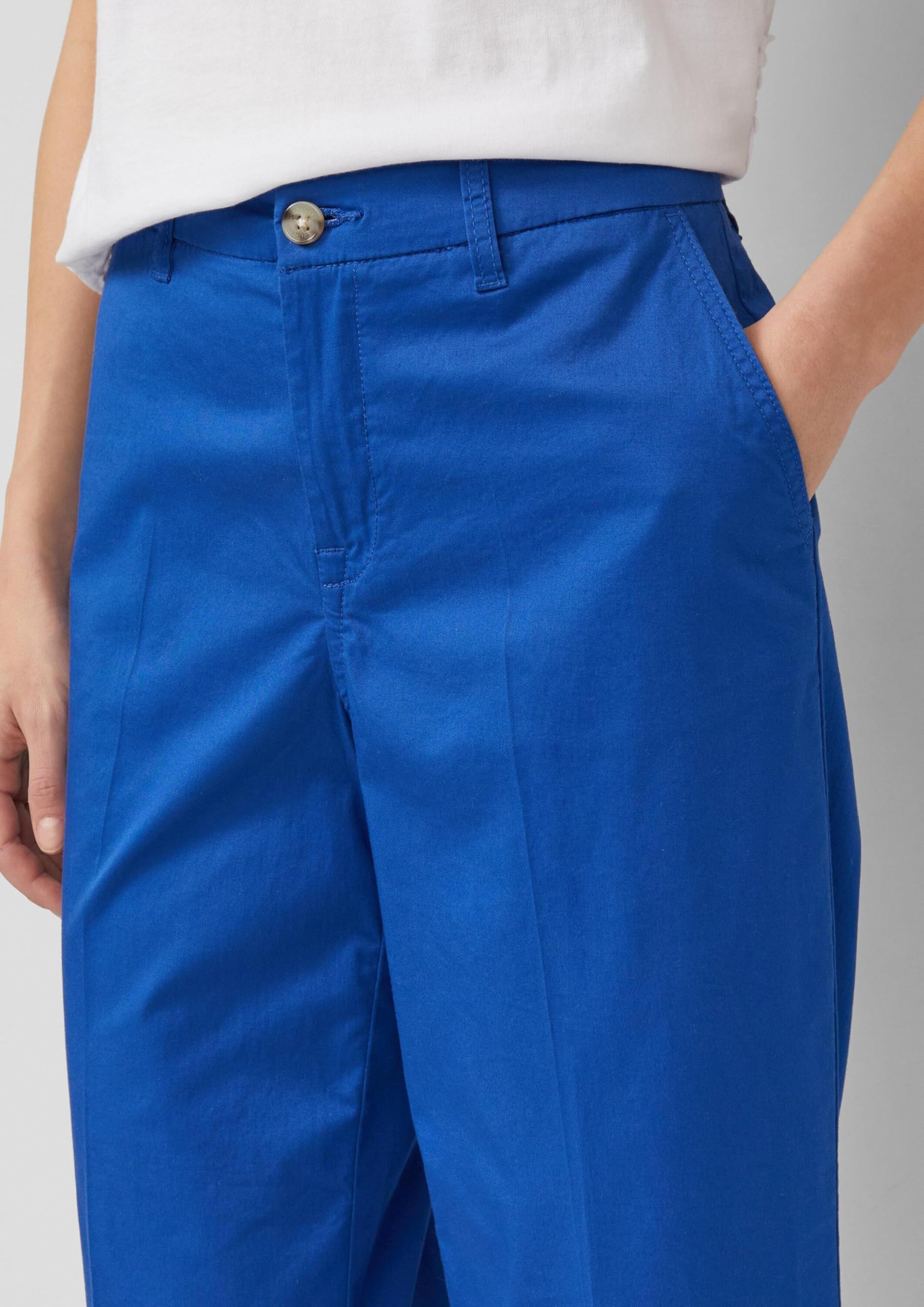s.Oliver High Rise-Culotte mit Umschlag