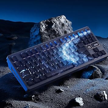 Side Printed PBT Keycaps,135 Keys Gradient Night-Sky Theme Keycaps Set,Dye-Sublimation Keycap,Cherry Proflie Custom Key Cap for DIY MX Swithes Mechanical Gaming KeyboardsGradient Blue
