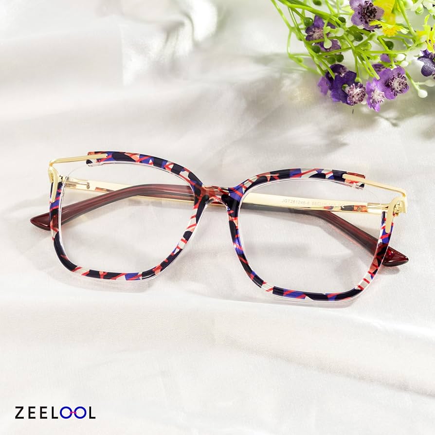 Amazon.com: Zeelool Square Blue Light Glasses for Women Chic