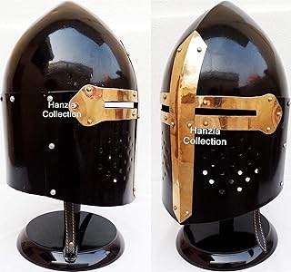 Medieval SugarLoaf Spartan Helmet Roman Helmet Knight Ancient Armor with Stand