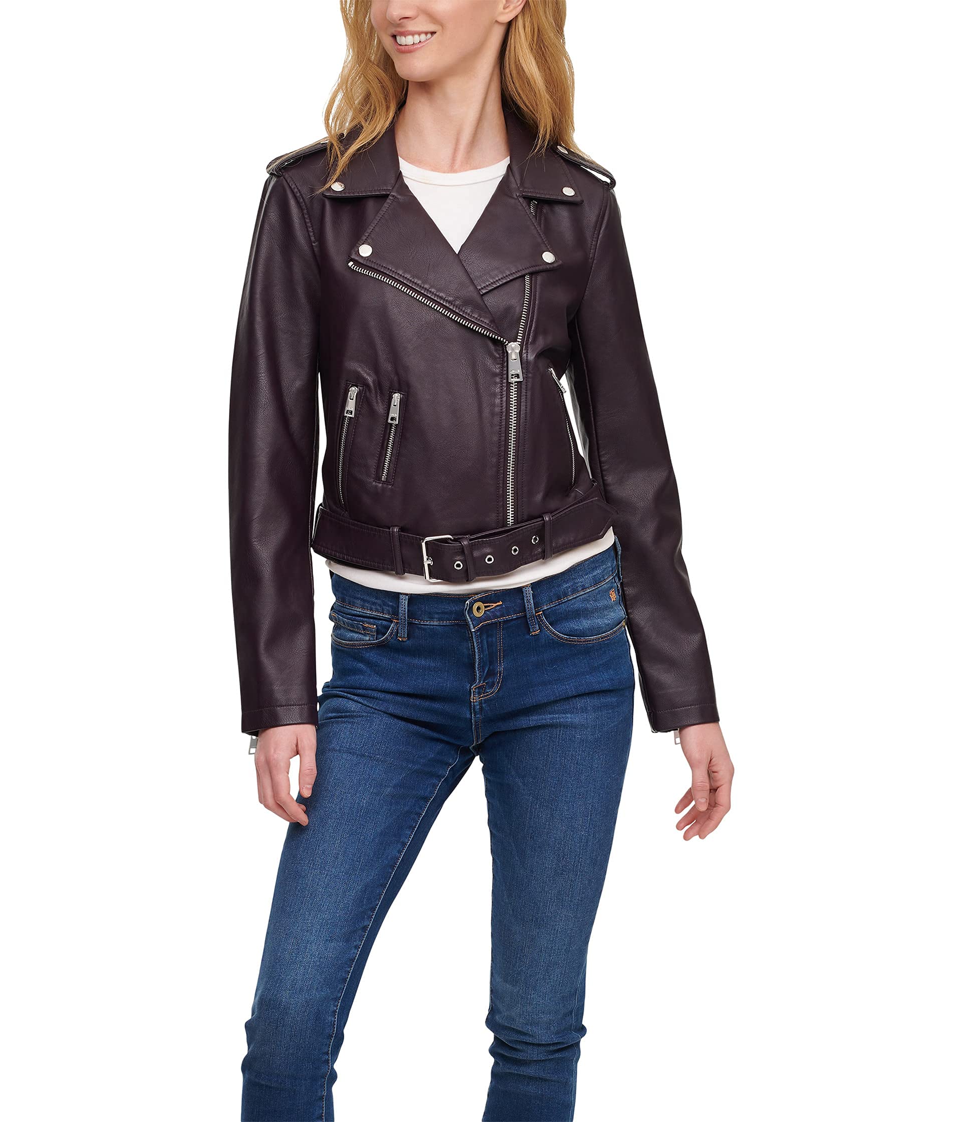 Levi's Women's The Belted Faux Leather Moto Jacket