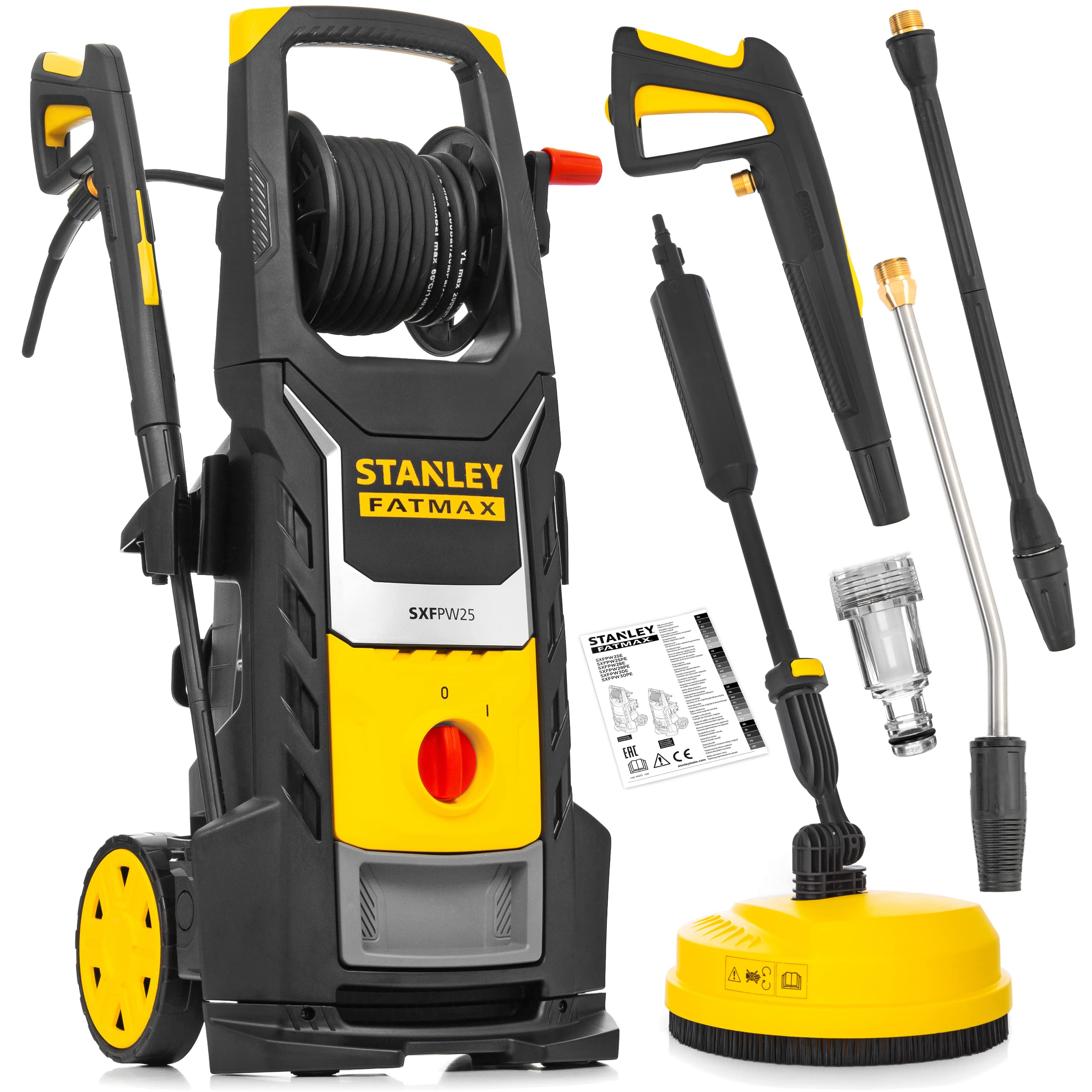 Stanley 14136 Base - Hidrolimpiadora con motor inducción, 2500 W