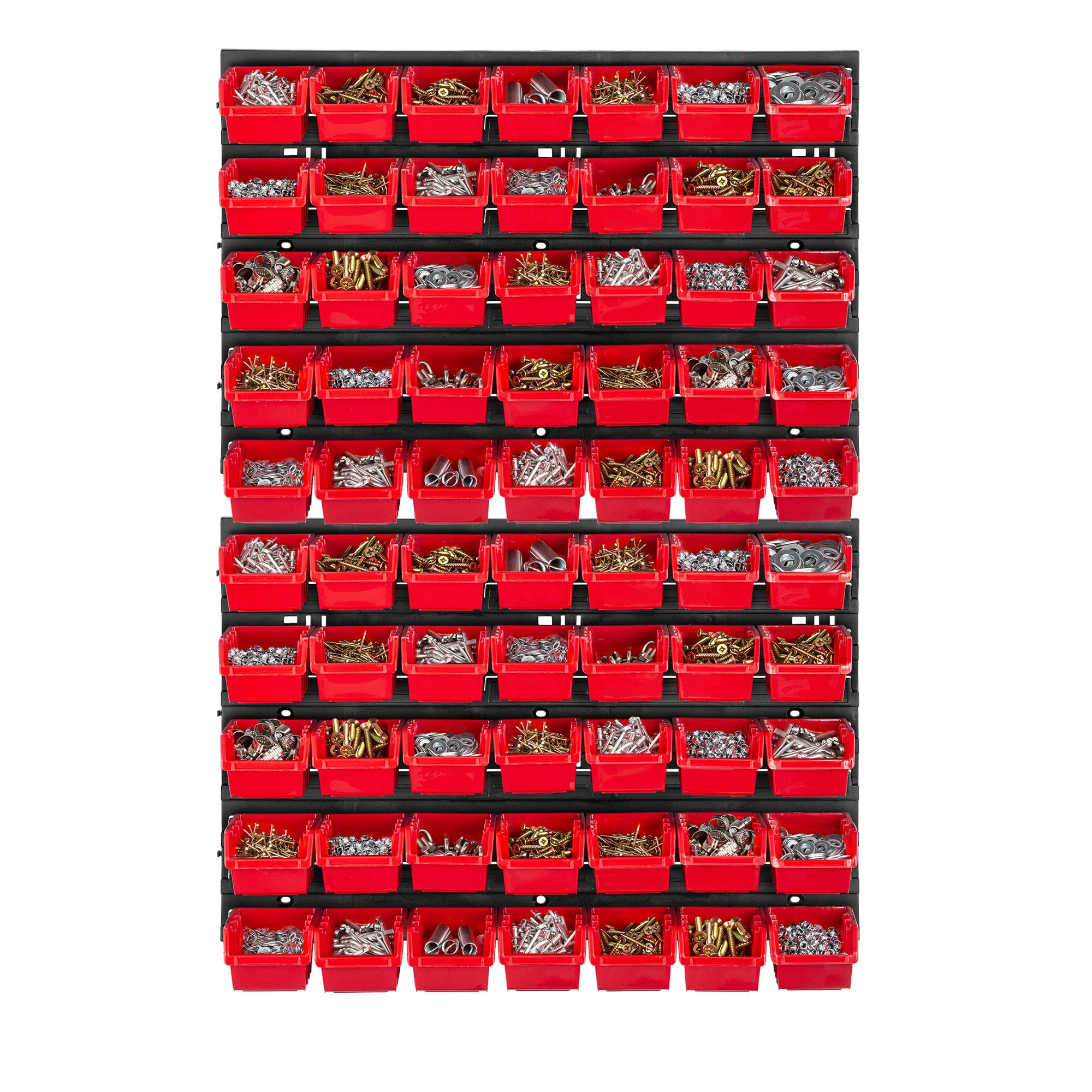 KADAX Regał ścienny warsztatowy, 58 x 78 cm, system magazynowy z wytrzymałego tworzywa sztucznego, odporny na promieniowanie UV, regał warsztatowy, rozszerzalne płyty ścienne, regał do garażu