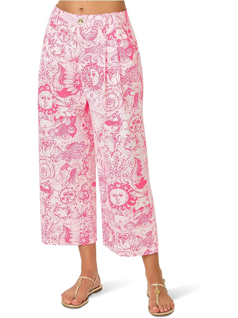 Pink Lilly Pulitzer Mandalay Crop Pants