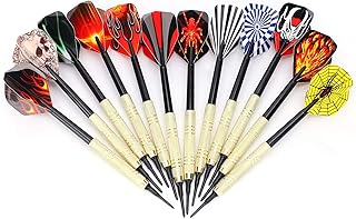 12Pcs Soft Tip Darts Set 14g, 100 Tips+12 Darts Shaft+42 Flights, Professional Plastic Tip Darts for Dart Board Shooting and Archery Supplies Shooting and Archery Supplies