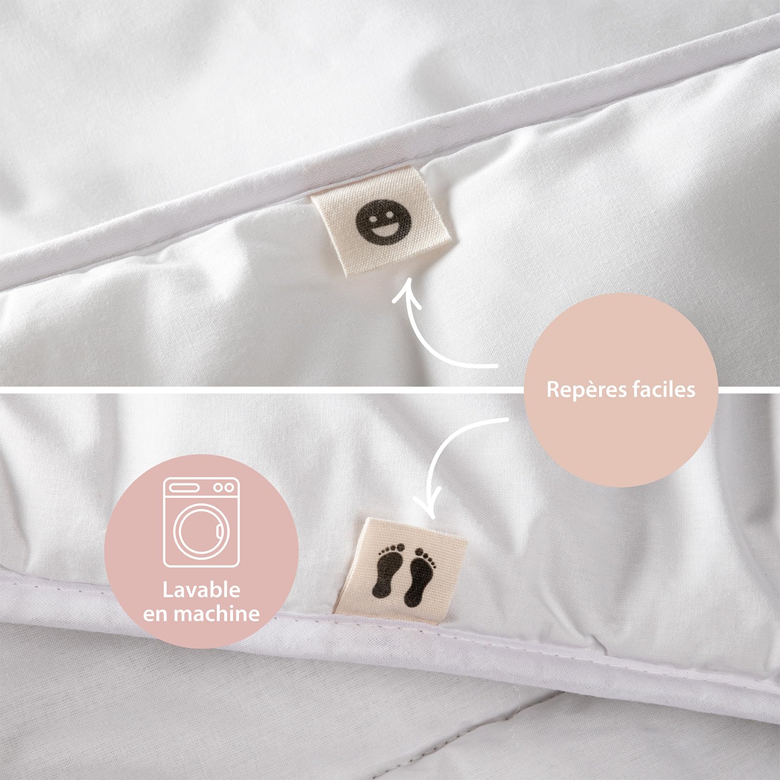 Kadolis - Couette Bébé 75x120 cm Tencel™ Coton Bio - Hawi | Idéale transition gigoteuse/couette - température idéale - sans Traitement Chimique ajouté - certifié OEKO-TEX®