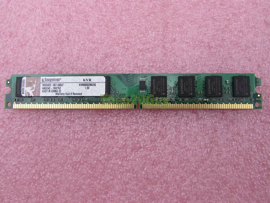 キングストン Kingston デスクトップ PCメモリ DDR2-800(PC2-6400) 2GB Non-ECC CL6 DIMM 240pin KVR800D2N6/2G  [並行輸入品] Kingston KVR800D2N6/2G 2GB PC2-6400U DDR2 800 CL6 Low
