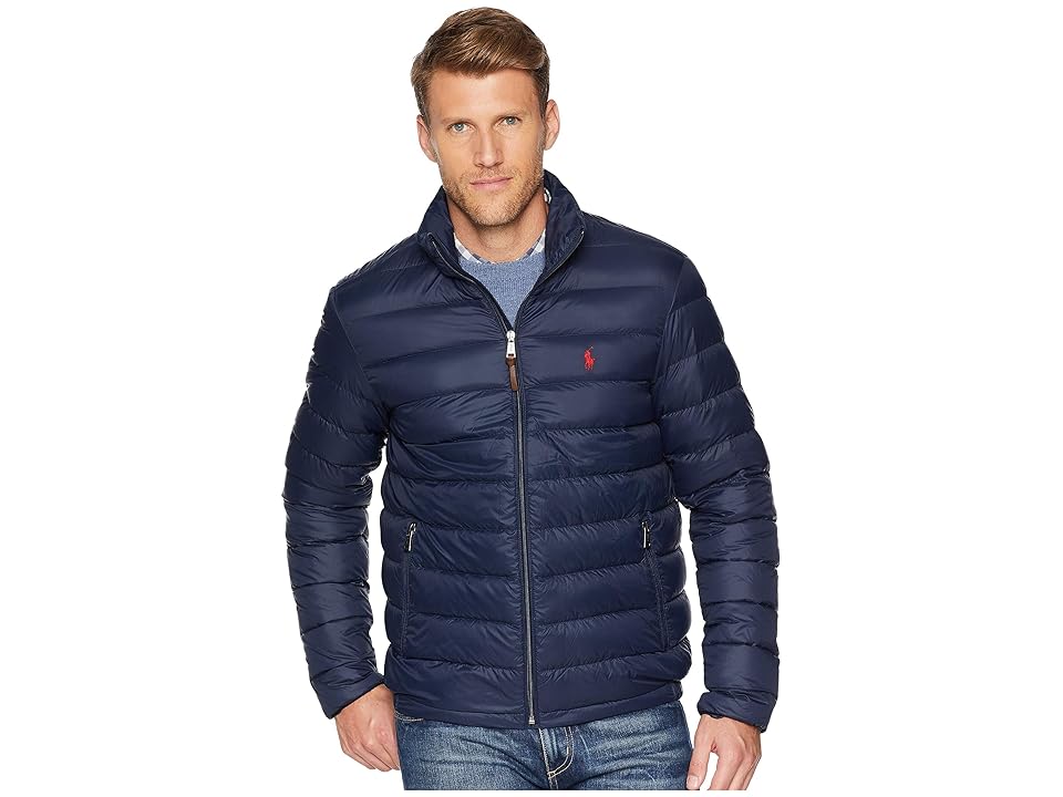 

Polo Ralph Lauren Lightweight Packable Down Jacket (Aviator Navy) Men's Coat