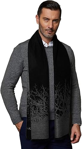 Miniatura 2 de CUDDLE DREAMS Bufandas de seda para hombres para el invierno, 100% seda de morera cepillada, lujosamente suaves y cálidas, empaquetadas en una caja