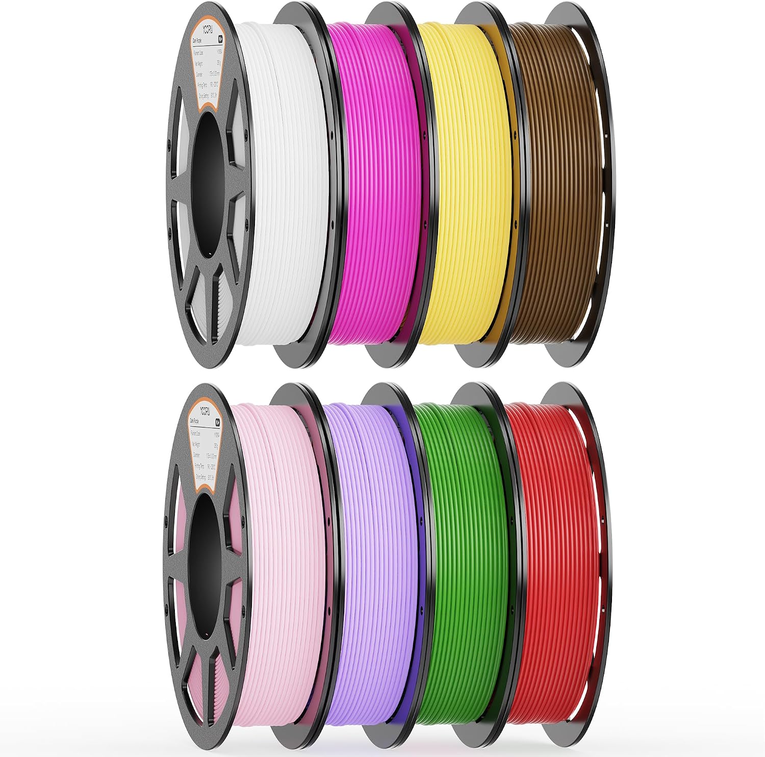  PLA+ Filament 1.75mm, 250g Multicolor Starter Bundle, 8 Rolls thumbnail