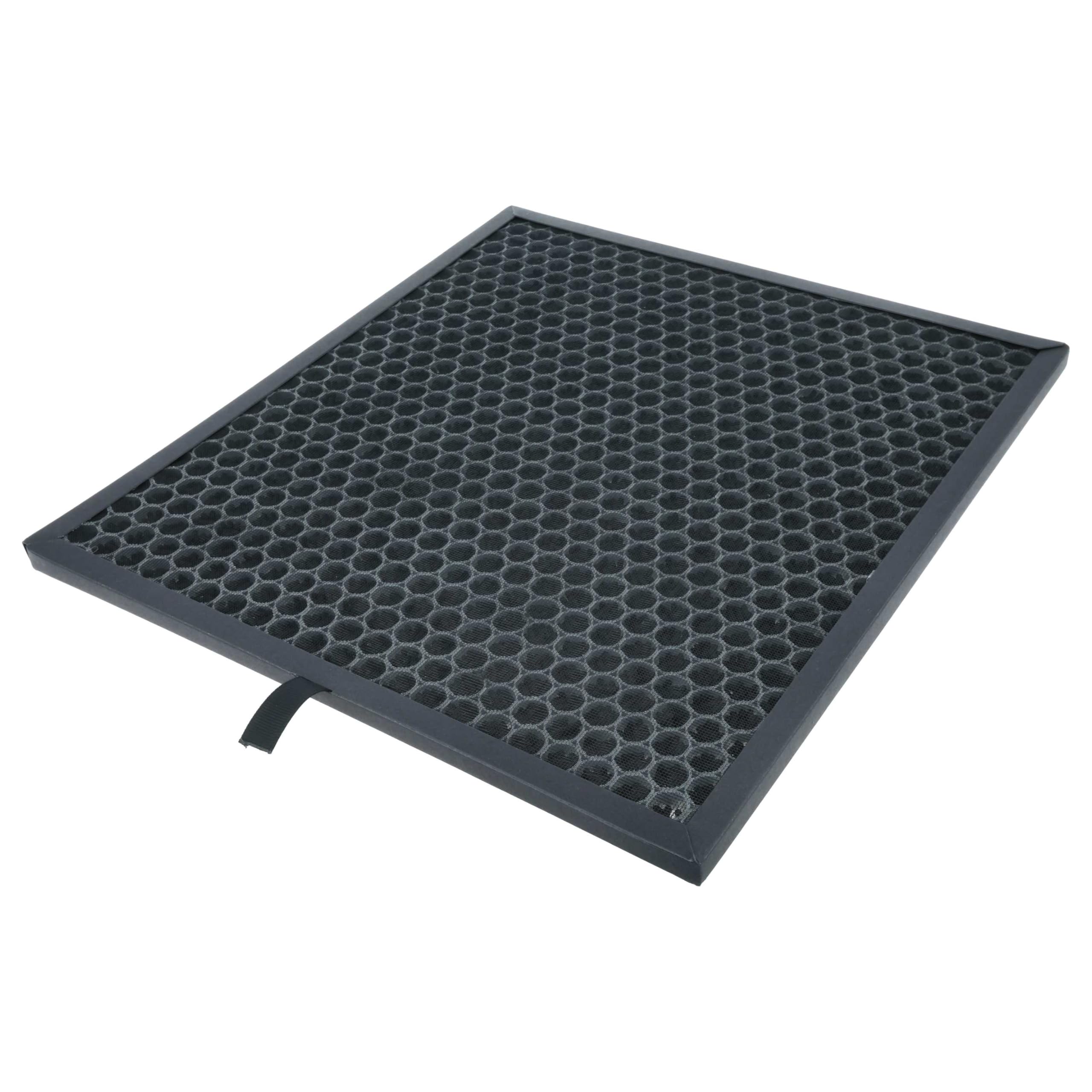 vhbw 3 x wymienny filtr z węglem aktywnym do Sharp FZ-F30DFE do oczyszczacza powietrza - czarny filtr powietrza