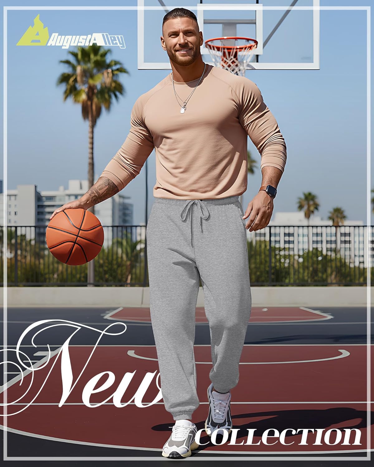 3 Pack Big and Tall Sweatpants for Men Athletic Workout Jogger Lounge Pants with Pockets and Drawstring - Image 2