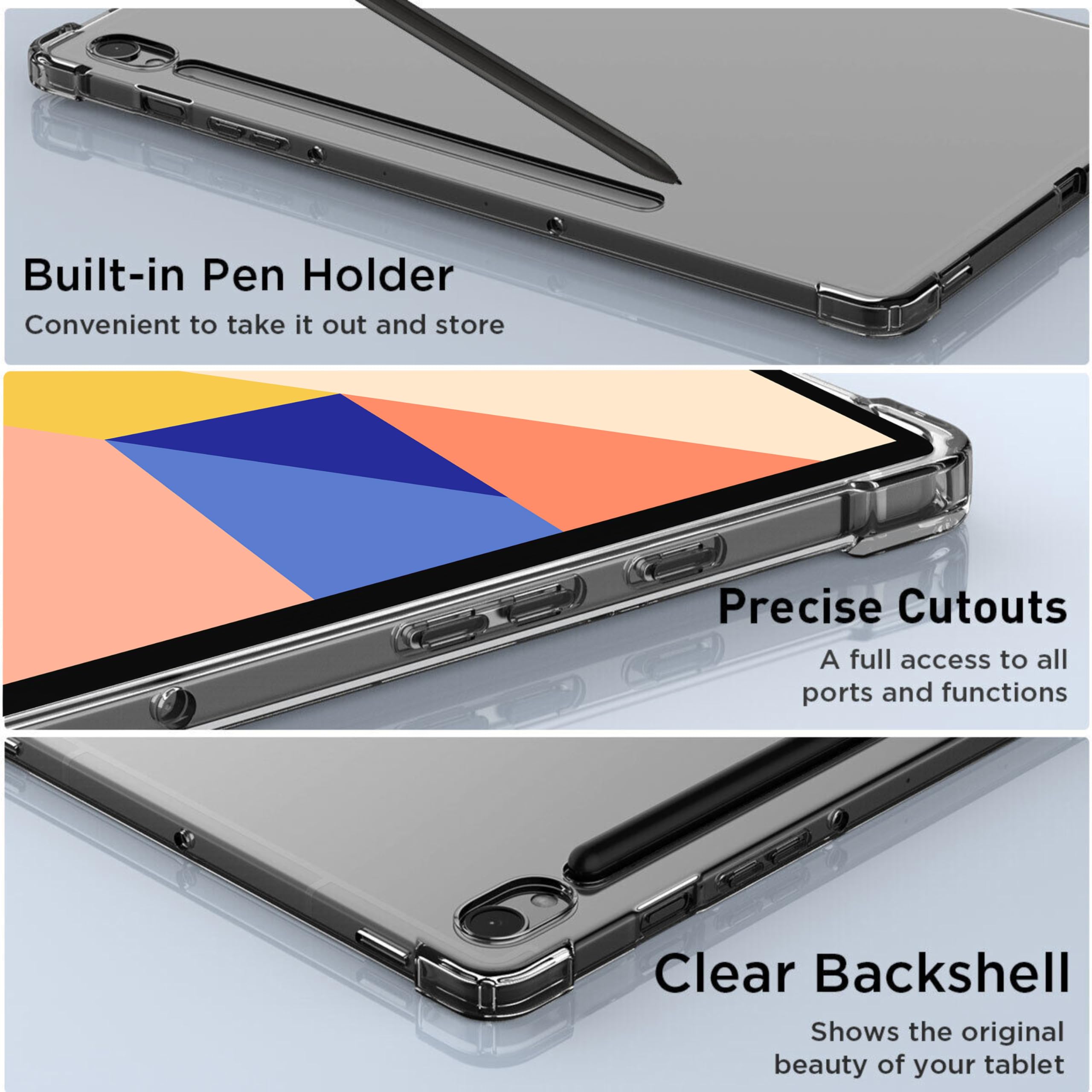 TGK Transparent Back Cover for Samsung Galaxy Tab S9 11.0 inch
