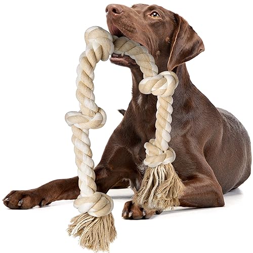 Fida Dog Rope Toys for Large/Medium Aggressive Chewers, Tough Cotton