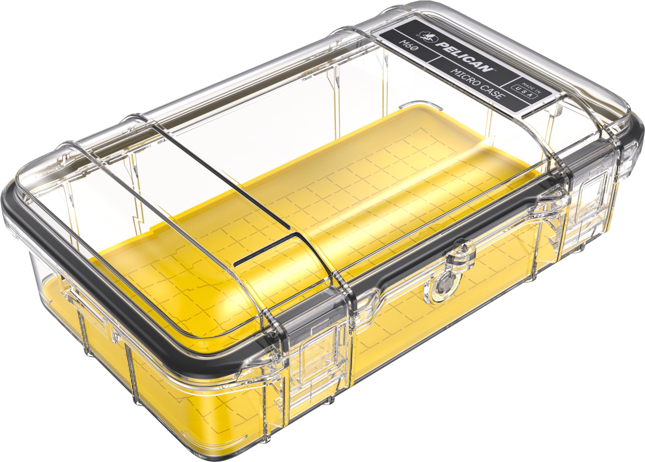 PelicanM60 Micro Case (Yellow/Clear)