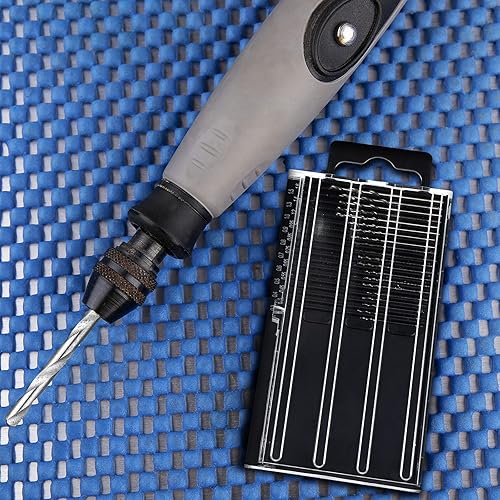 Miniatura 4 de Juego de brocas pequeñas de 0.3 a 0.063in para taladro pequeño, vástago pequeño, taladro giratorio HSS de alta velocidad, brocas pequeñas para