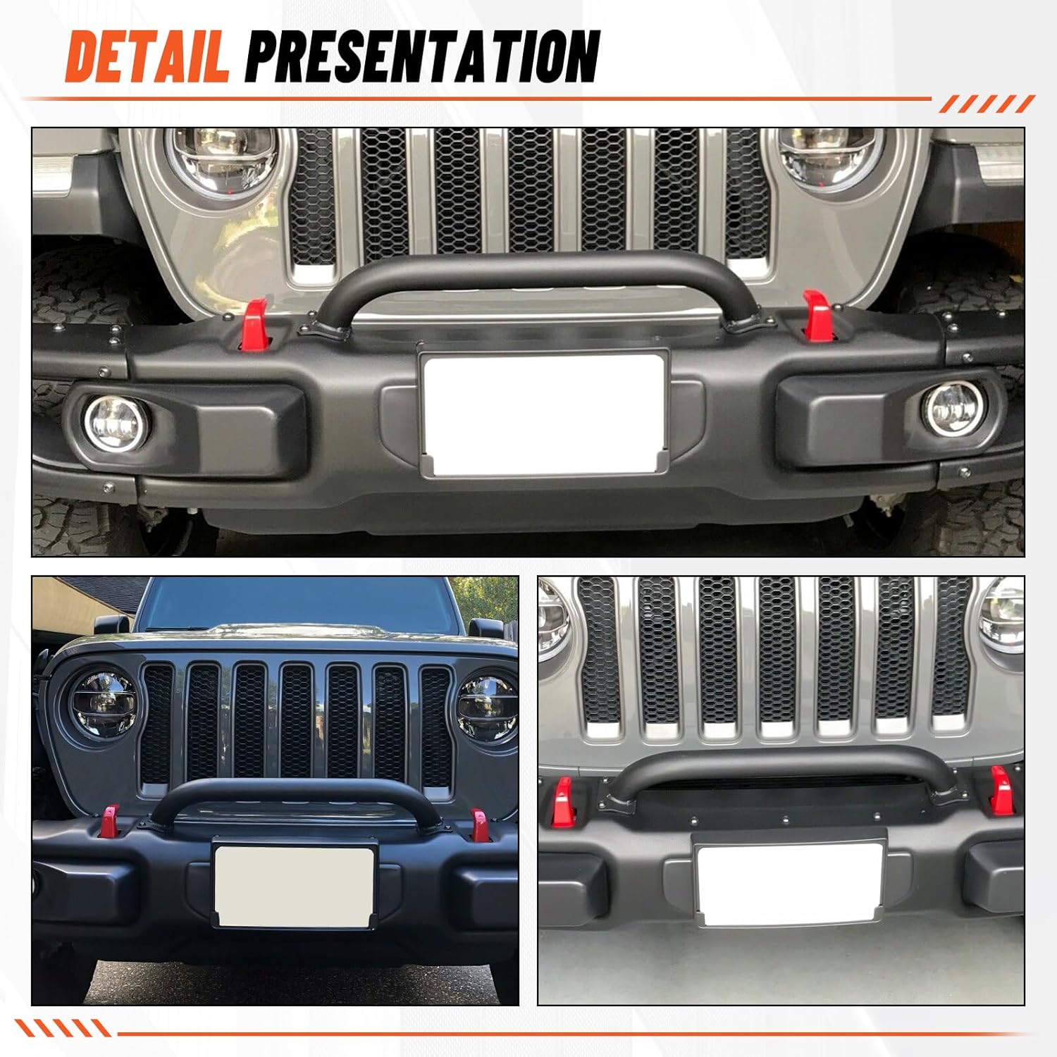 JEEP ジープ 2018~ JL ラングラー グリルガード アイライン一体型 