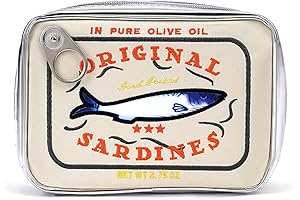 Nostalgic Canned Sardines Makeup Bag: A Quirky and Functional Accessory