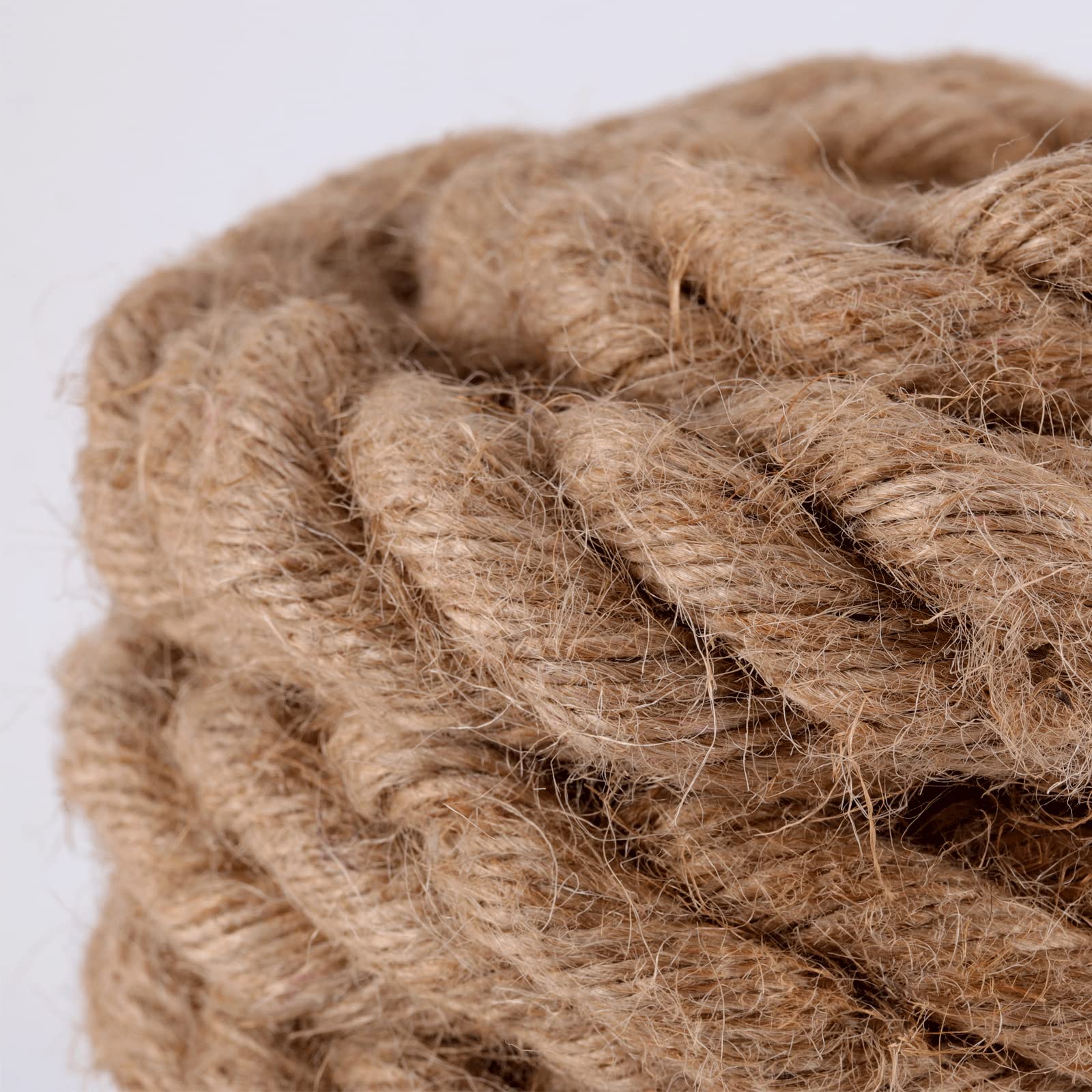 10M x 26 MM Natürliche Juteseil, Dicke und Starke Juteschnur, Schnur gedreht Jute Seil Hanfseil für Handwerk Aufhängen, Dekoration, Tauziehen, Sport