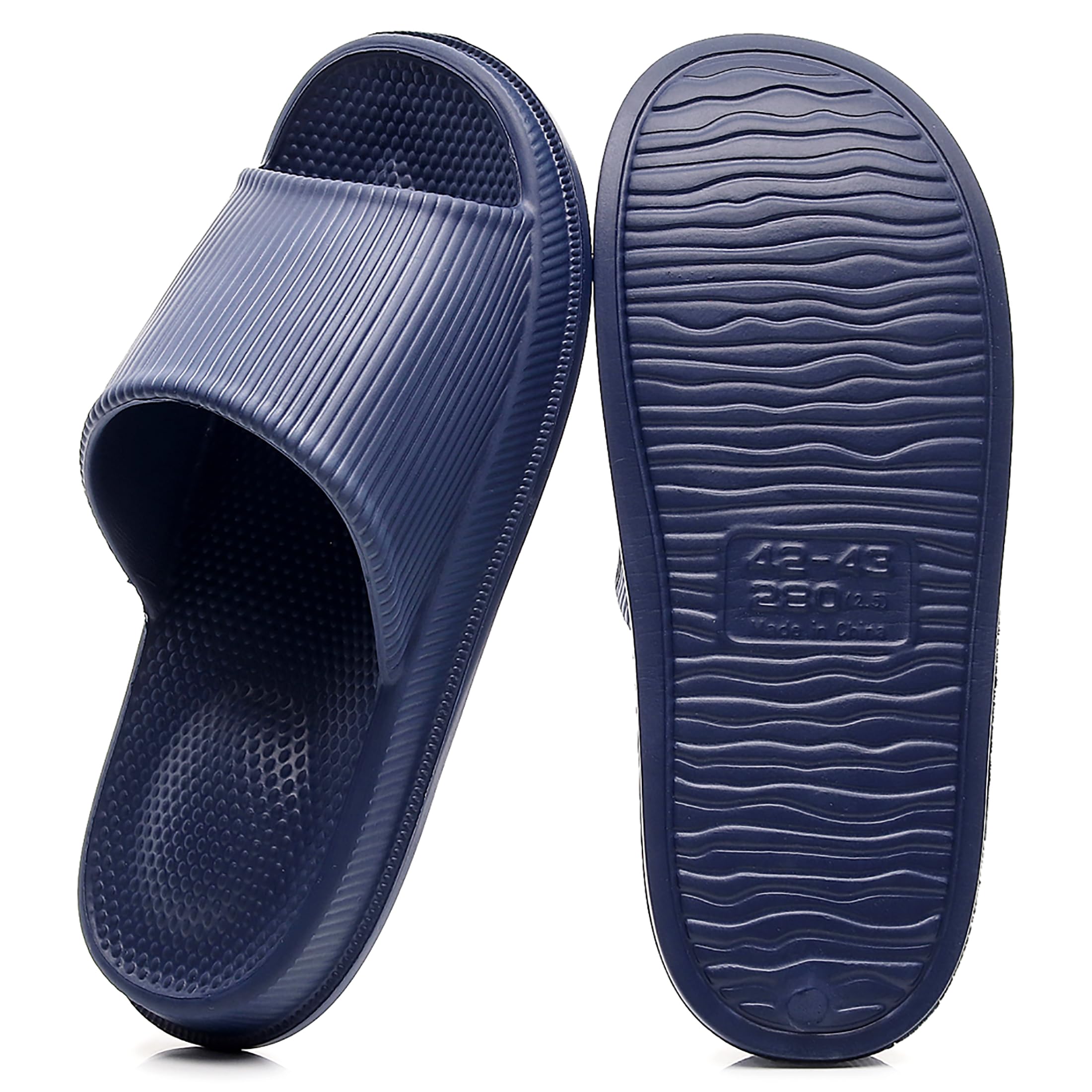 Crazy Lady Cloud Slippers for Women and Men Indoor & Outdoor Pillow Slippers Non Slip Quick Drying Shower Slides Bathroom Sandals Light Weight EVA