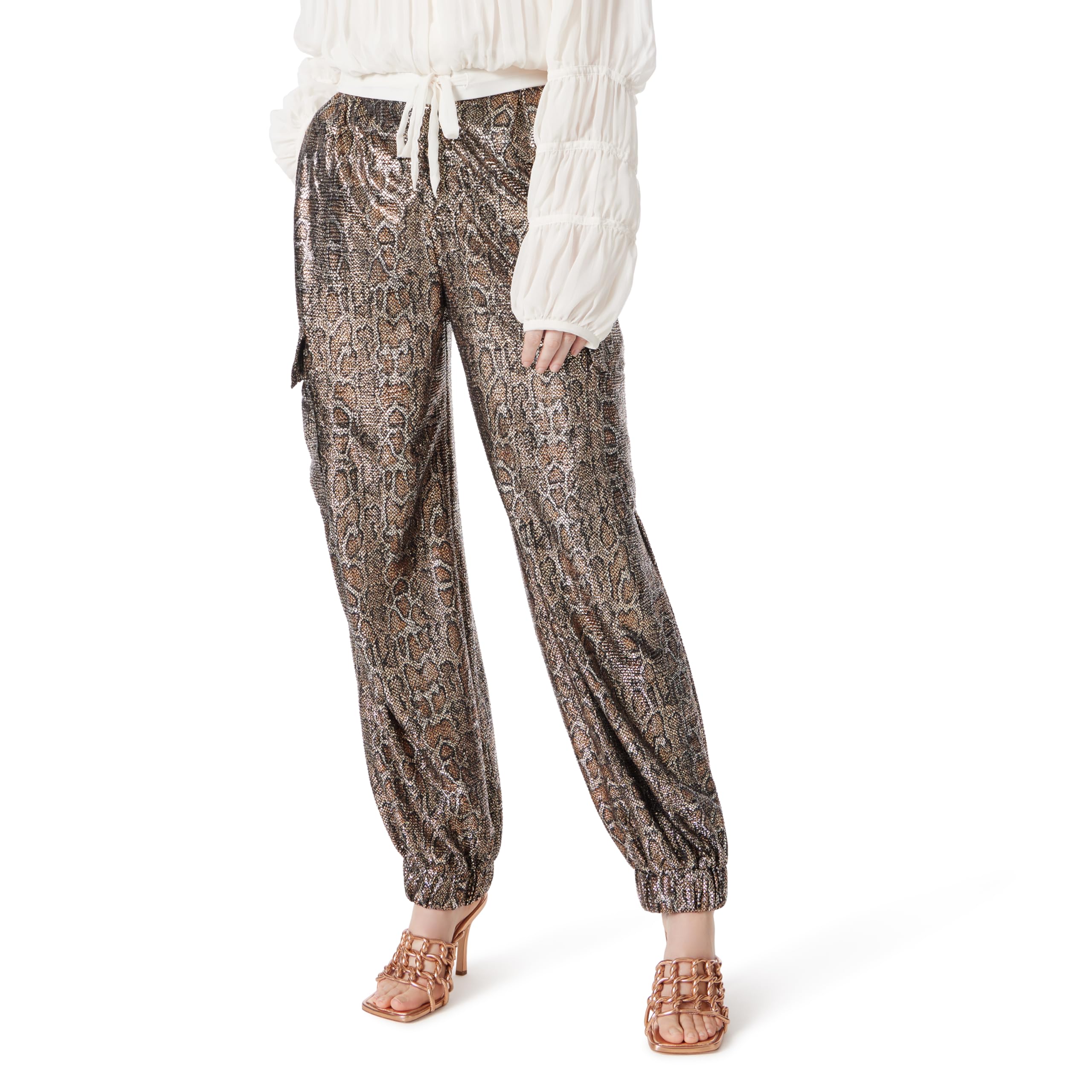 DEE OCLEPPO Womens Logan Zipper Front Jogger Pant with Slant Pockets Standard