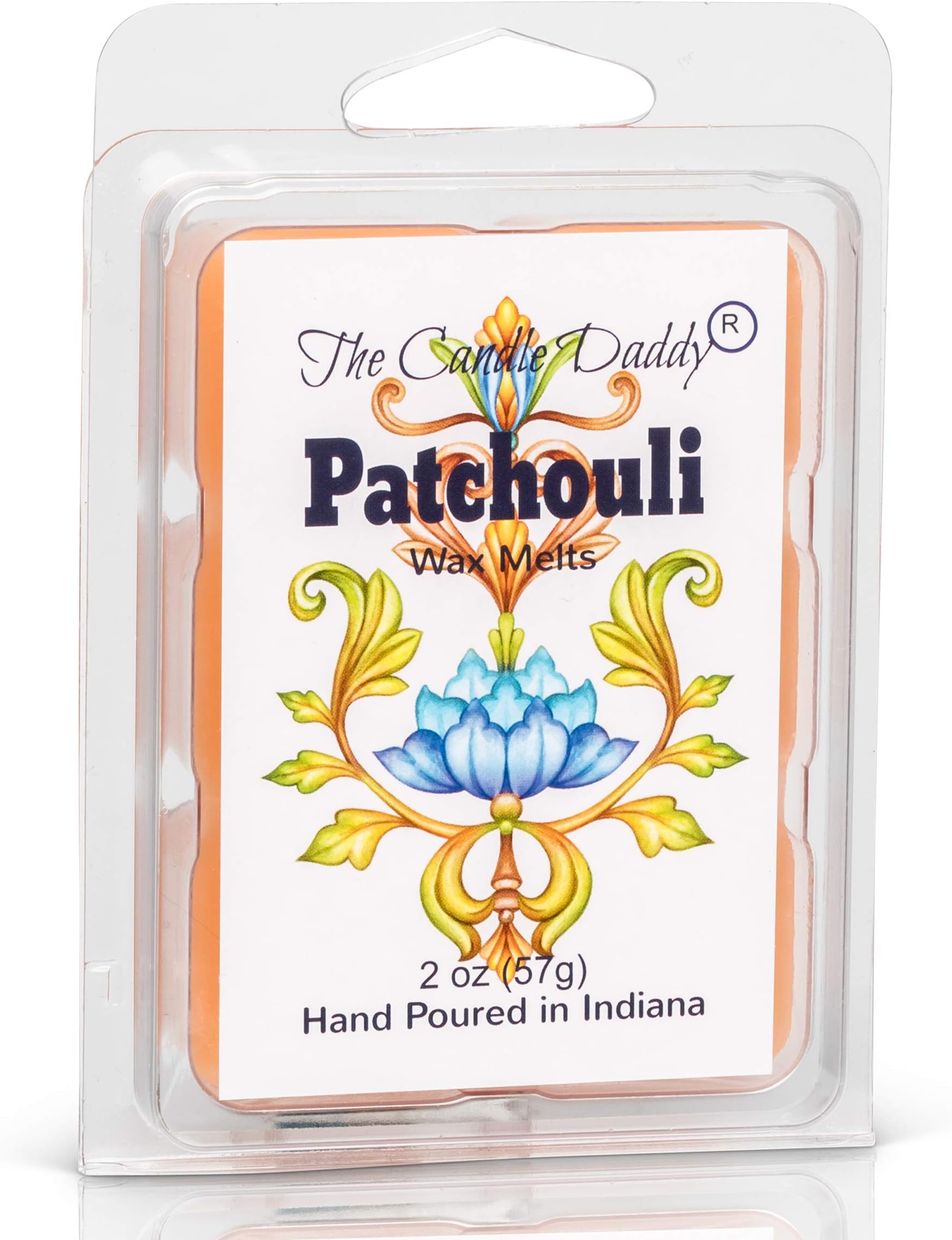 The Candle Daddy Patchouli Incense Scented Melt- Maximum Scent Wax Cubes/Melts- 1 Pack -2 Ounces- 6 Cubes
