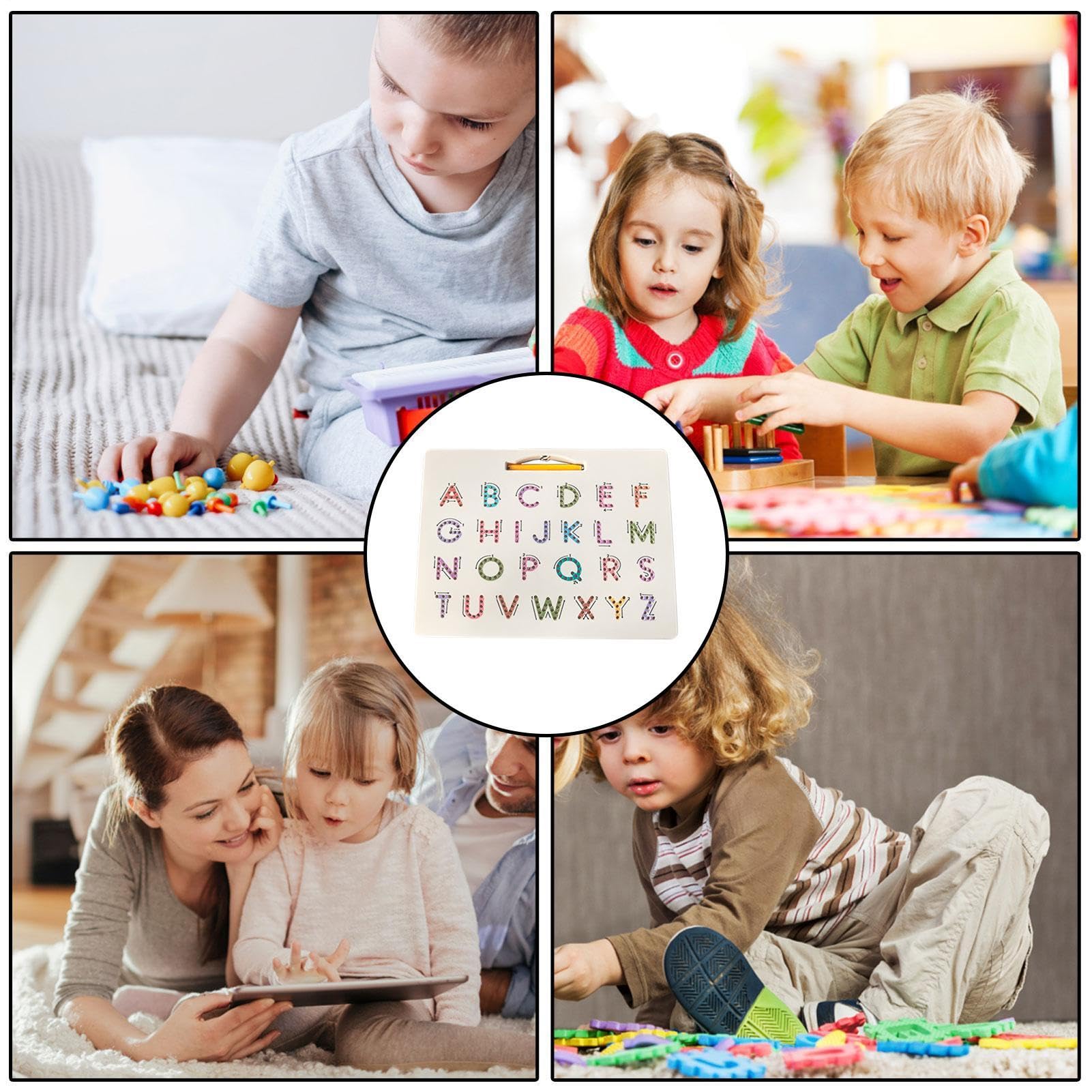 Tabella Magnetico – Tabella Di Apprendimento Doppio Lato Di Lettere Interattivo | Giocattoli Di Apprendimento Precoce Per I Piccoli, Attività Sensoriali, Uso Domestico, Uti