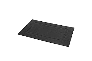 Elegant and Absorbent Amazon Carpet: Banded Bathroom Bath Rug Mat