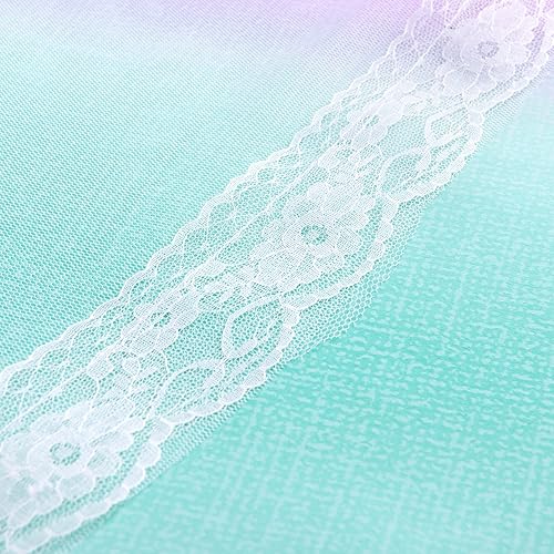 Miniatura 8 de XiDi Cortinas para dormitorio de niñas, juego de 2 paneles, paneles de ventana con aislamiento térmico, cortinas rosas arcoíris para habitación de