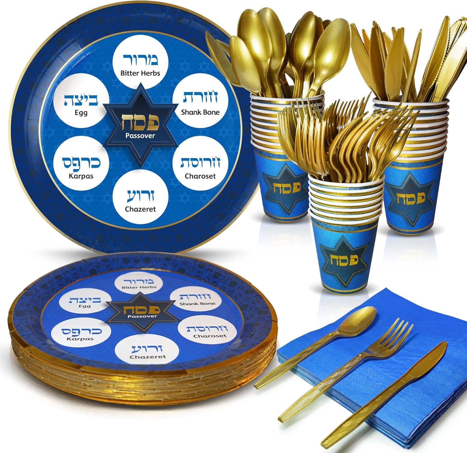 ARTENIUM 144 Piece Passover Seder Table Decoration Set