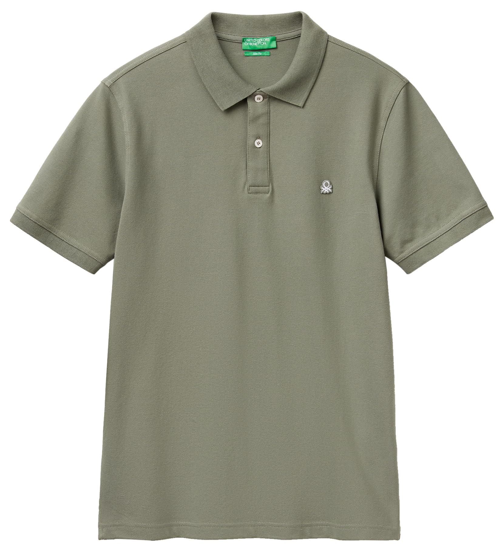 United Colors Of Benetton Men's Green Polo Shirt M/M, L
