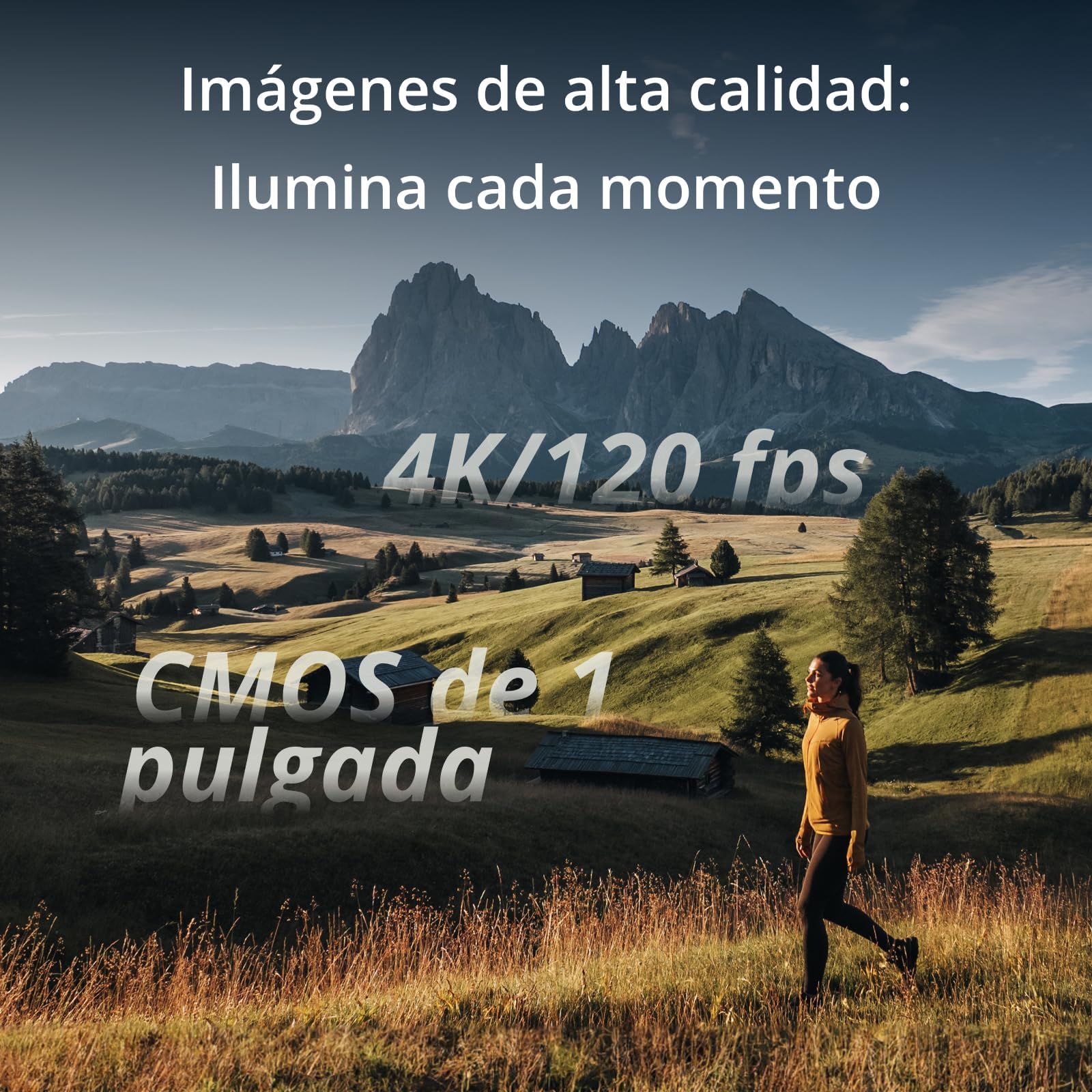 DJI Osmo Pocket 3 con Kit de Accesorios (3 Filtros + Protector), Cámara CMOS 1'' 4K/120fps, Estabilización 3 Ejes, Enfoque y Seguimiento Rápido, Pantalla Giratoria 2