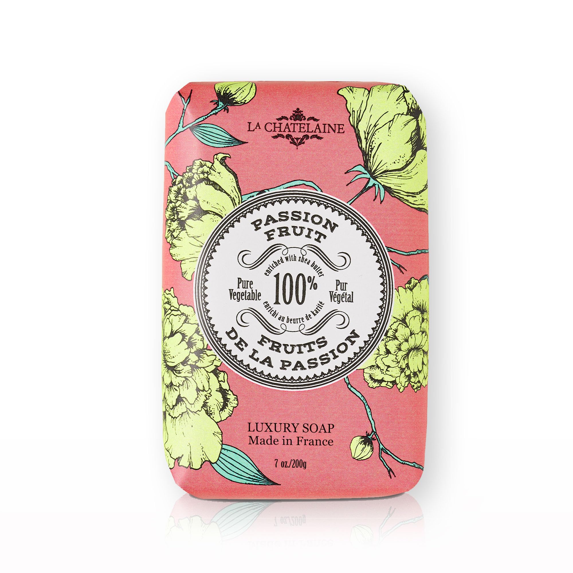 Luxury Bar Soap | Natural Shea Formula (Passion Fruit, 7 oz)