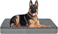 Vista 14 de Cama ortopédica de espuma viscoelástica para perros, camas refrescantes para perros extragrandes, cama impermeable para mascotas para jaula
