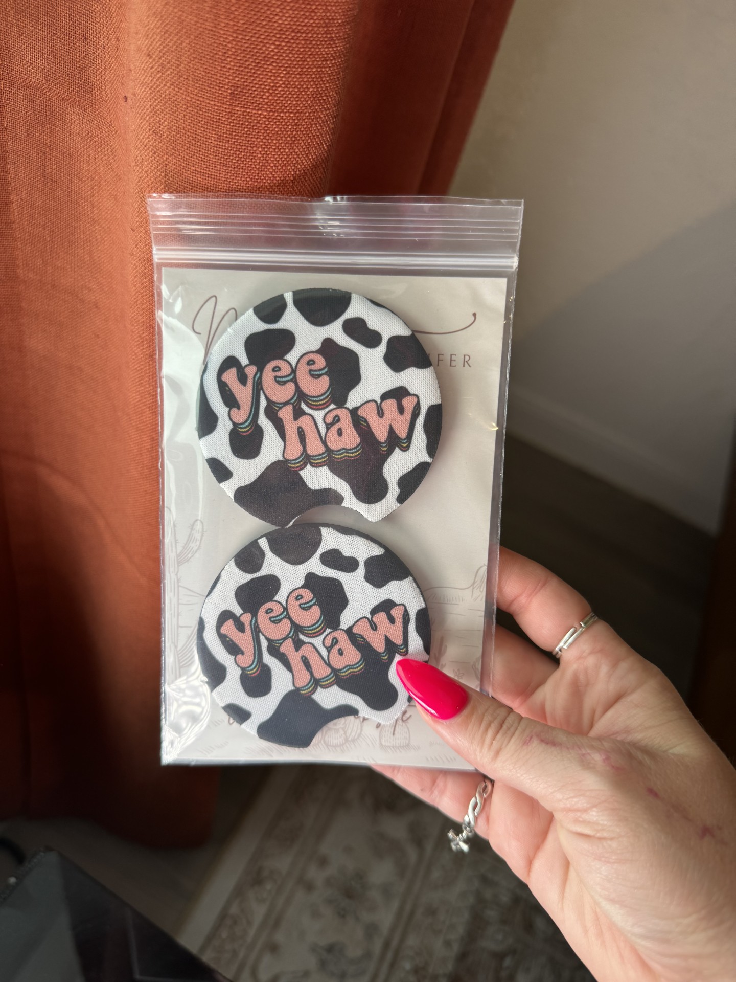 Set de Posavasos Redondos para Auto de Neopreno (2 Pzas) miniatura 6
