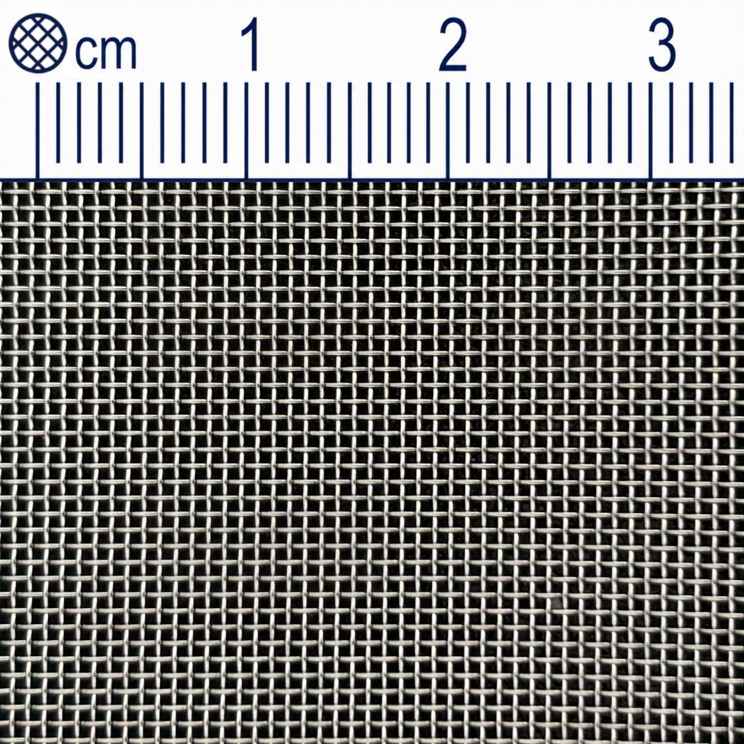 Toile métallique inox, tissu de tamisage et filtrant, V2A 1.4301, Mesh 30, dimensions 1000 x 1000 mm, Maille : 0,5 mm, diamètre du fil : 0,32 mm