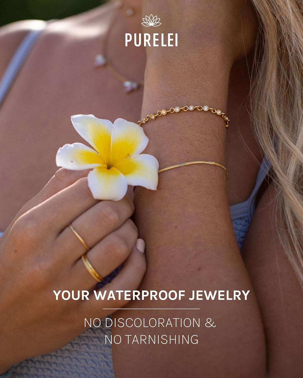 Purelei® Kanani Bracelet – Elegant women's bracelet – stainless steel jewelry – Adjustable length 6.3/6.89/7.87 inches – Fashion jewelry for your individual look