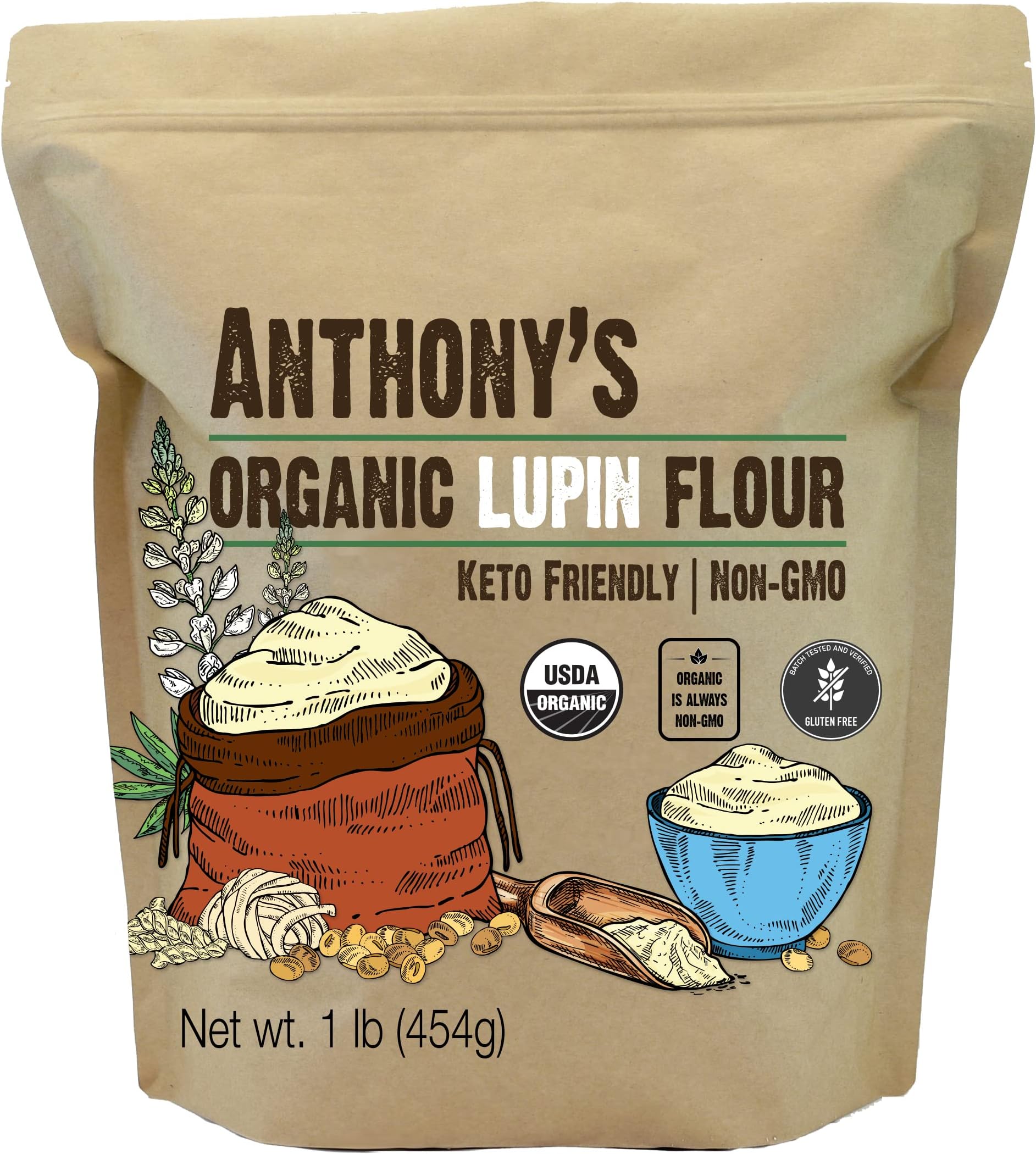 King Arthur, Keto Wheat Flour Blend, NonGMO Project