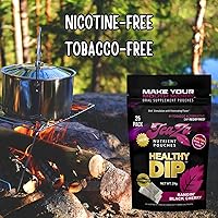 Vista 2 de Teaza Bolsas de energía a base de hierbas, inmersión alternativa sin nicotina, bolsas de inmersión saludables para tabaco, Bangin' Black Cherry