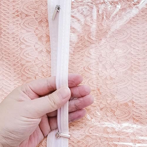 Miniatura 4 de Bolsas transparentes para disfraces de baile con bolsillos, PVC impermeable de 35 pulgadas, plegable, bolsa de disfraces de viaje para