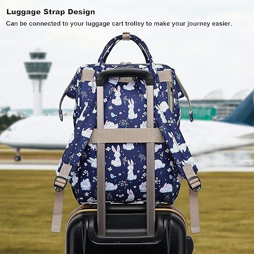 Miniatura 4 de Mochila para computadora portátil para mujeres y niñas, mochilas universitarias, mochila escolar de 15.6 pulgadas, Conejito, Mochilas de viaje