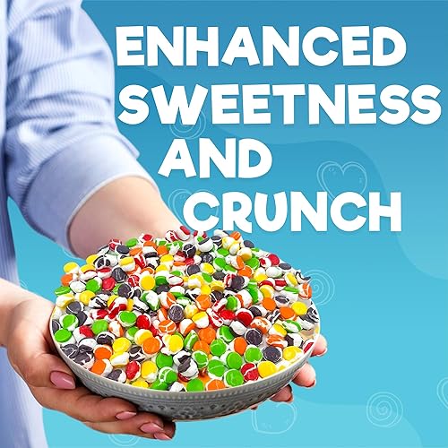 Vista 148 de Fruit Crunch - Caramelos liofilizados originales de 1 libra, surtido de sabores liofilizados de caramelo de fresa, naranja, limón, uva y lima