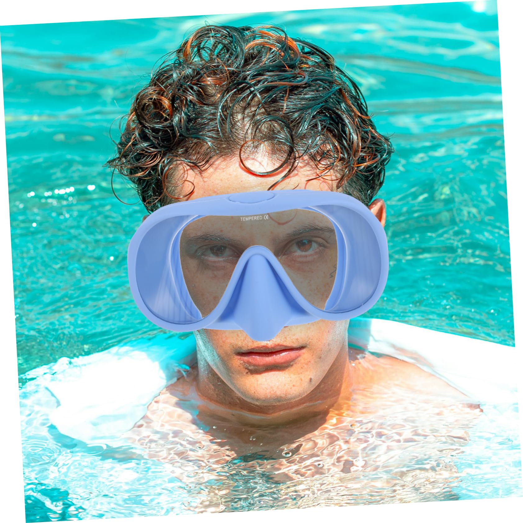 Set Snorkeling Adulto in Silicone e Vetro Temperato | Maschera Snorkeling Antiappannante con Custodia, Design Integrato per Nuoto e Viaggio, Vacanze Estive