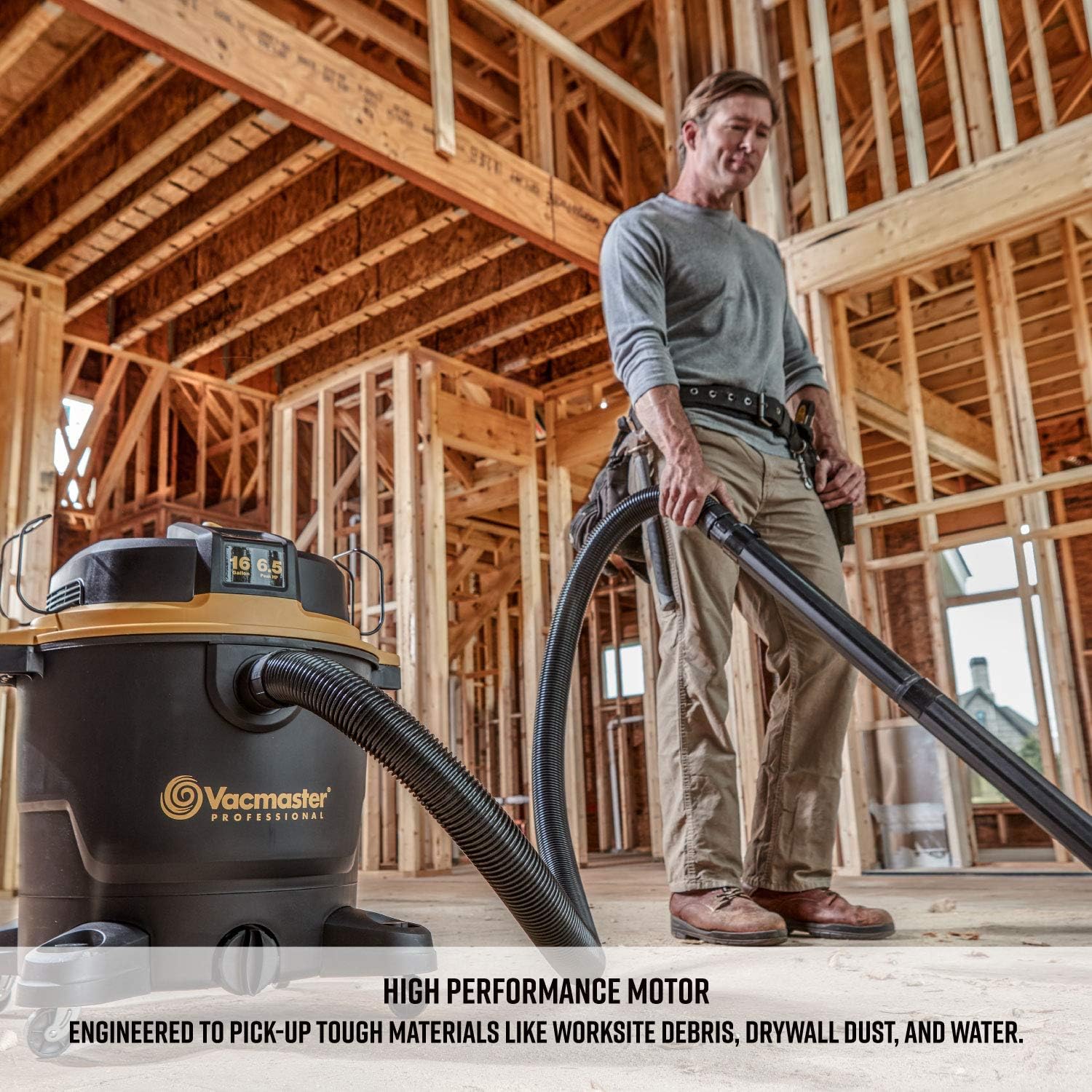 New Arrivals Vacmaster Professional - Professional Wet/Dry Vac, 16 Gallon, Beast Series, 6.5 HP 2-1/2 Hose (VJH1612PF0201), Black Best Review Vacmaster Professional - Professional Wet/Dry Vac, 16 Gallon, Beast Series, 6.5 HP 2-1/2 Hose (VJH1612PF0201), Black
