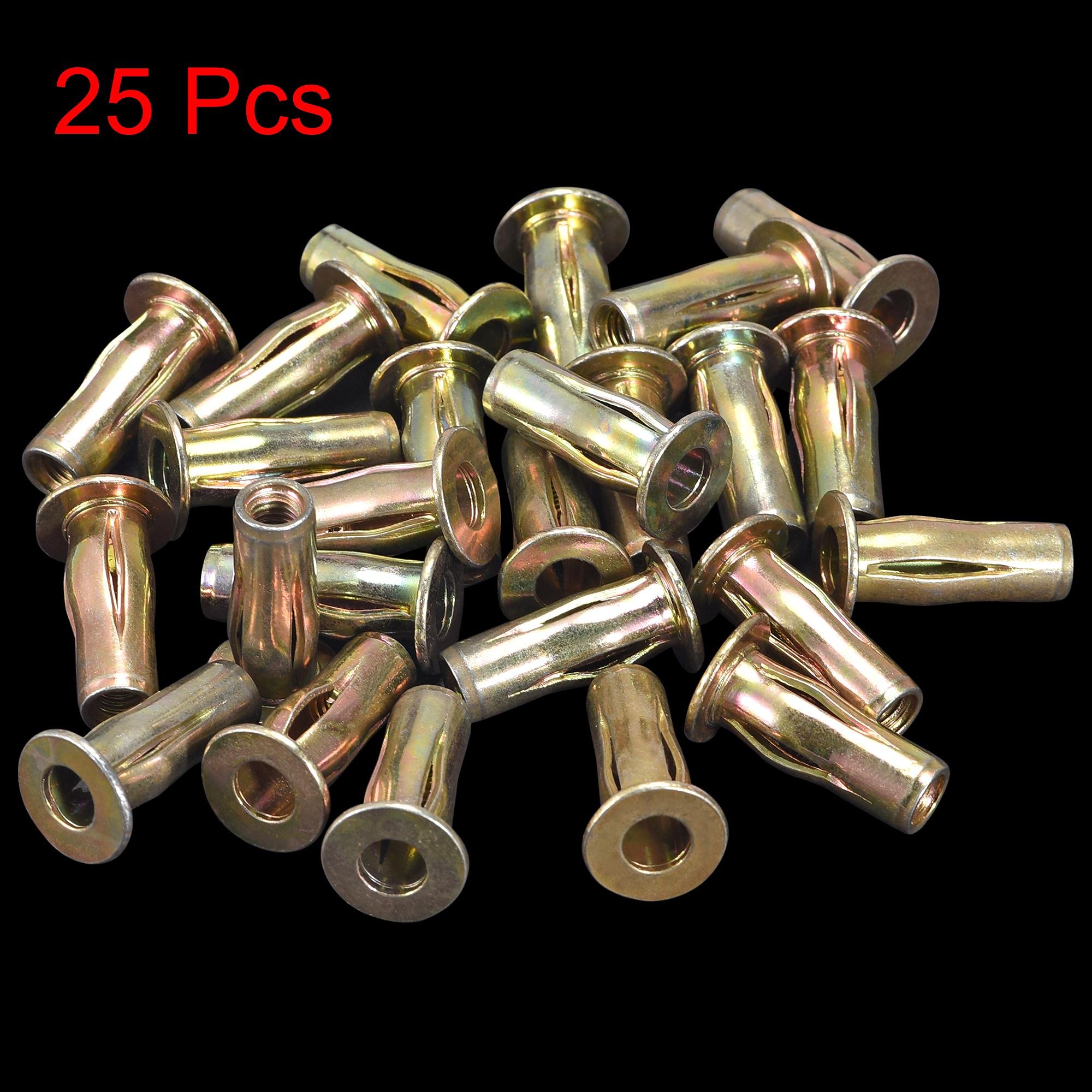 50 Pack 5/16-18 Rivet Nut Kit | Steel Pre-Bulbed Multi-Grip Nuts - View #3