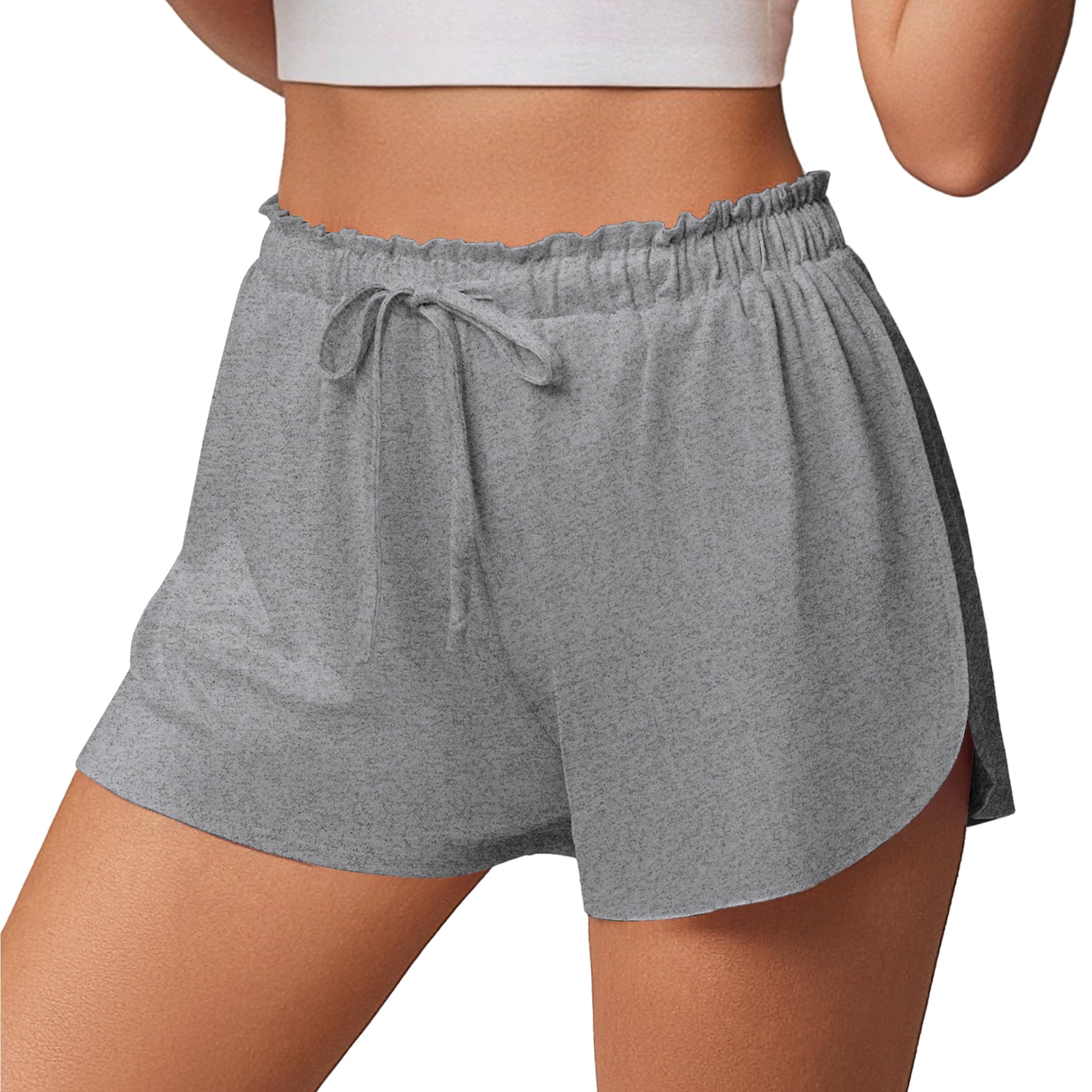 Womens Pajama Shorts 2026 Soft Sleep Shorts Casual Pj Short Comfy Pajama Short Summer Drawstring Pajama Bottoms-image-32