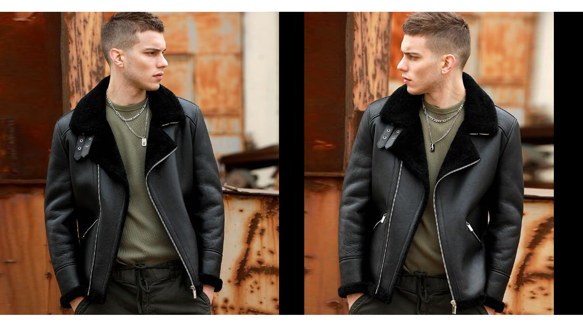 Amazon.com: Denny&Dora Men's Winter Thick Warm Shearling Jacket