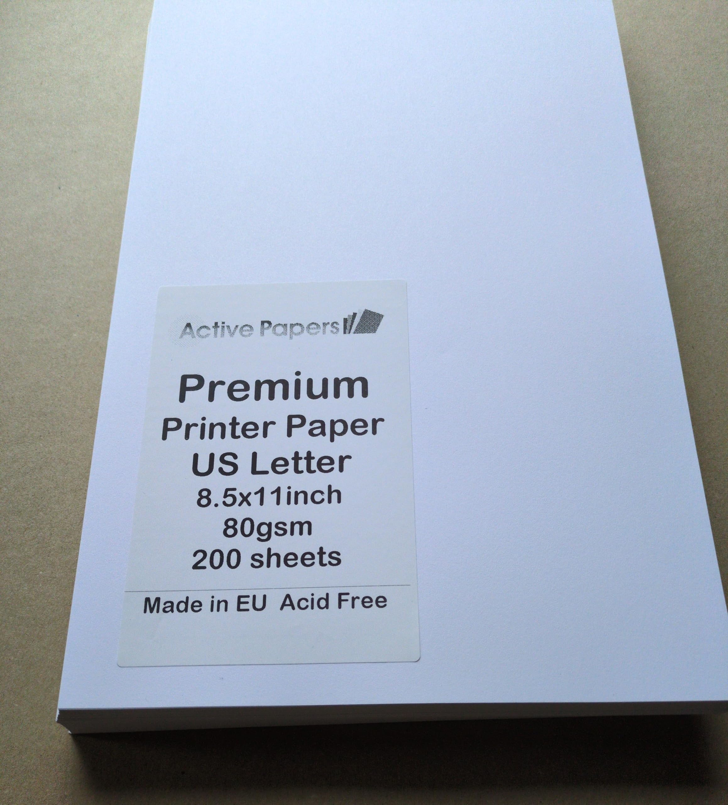 Printer Paper 80gsm 8.5x11 inch 200 Sheets US Letter Size