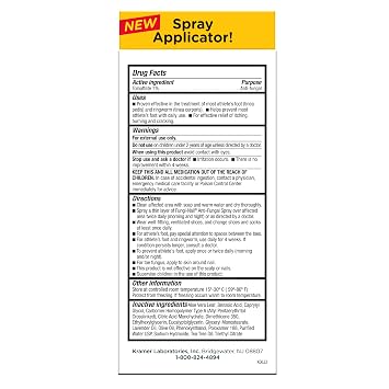 Fungi-Nail Anti-Fungal Foot Spray, Kills Toe Fungus with Tolnaftate & Clincially Proven to Cure and Prevent Fungal Infections, 1oz