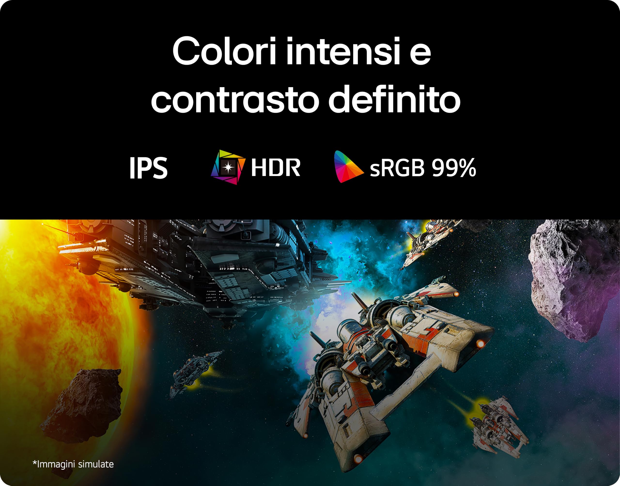 LG UltraGear 27G523B Monitor Gaming 27" FHD (1920 x 1080), 200Hz, 1ms (GtG), 16:9, G-Sync, FreeSync, HDR 10, HDMI 2.0, DisplayPort, Nero